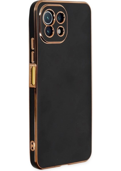 Xiaomi Mi 11 Lite Kılıf Volet Silikon - Siyah