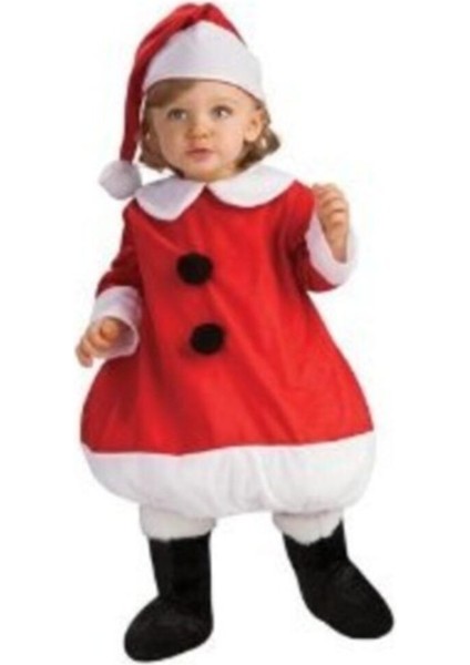 Sevimli Bebek Kırmızı Noel Kostümü, Tatil Şıklığı Için Mükemmel Seçim