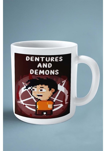 Dentures And Demon Mobil Oyun Baskılı Kupa Bardak Çift Taraflı Baskı Kişiye Özel Model 3