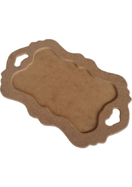 Kahverengi Dikdörtgen Müge Tepsi, Şık ve Kullanışlı Mutfak Aksesuarı