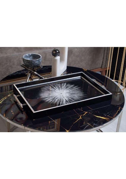 Renkli Nişan Yüzük Çeyizlik Çay Kahve Tepsi, Şık ve Kullanışlı Ev Dekoru.