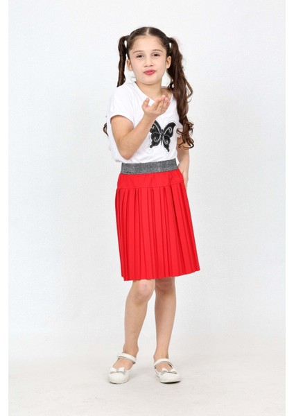 23 Nisan ve 29 Ekim Özel Gün Kostümü, Kırmızı Renk, Etek ve Body Dahil