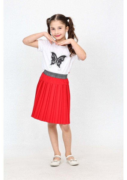 23 Nisan ve 29 Ekim Özel Gün Kostümü, Kırmızı Renk, Etek ve Body Dahil