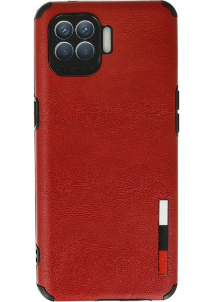 Oppo Reno 4 Lite Kılıf Loop Deri Silikon - Kırmızı