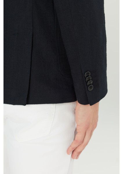 %100 Pamuk Slim Fit Dar Kesim Mono Yaka Torba Cepli Blazer Ceket indirimleri