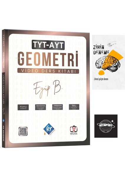 Eyüp B. Tyt-Ayt Geometri Video Ders KİTABI+ZİHİNDENEME-KR597