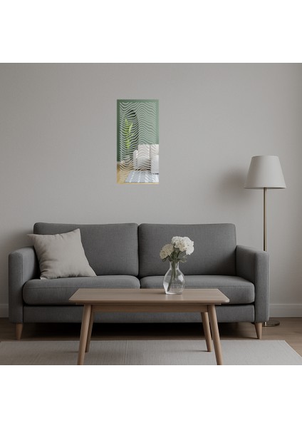 Modern Geometrik Desenli Dekoratif Aynalı Tablo - CPTD4517-7811 indirimleri