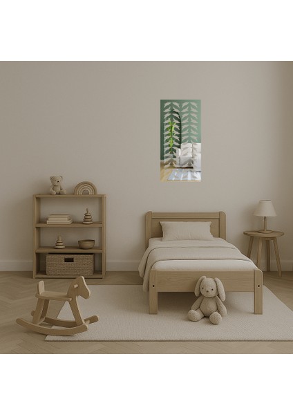 Geometrik Çiçek Motifli Duvar Aynalı Tablosu - CPTD5731-6004 fırsatları