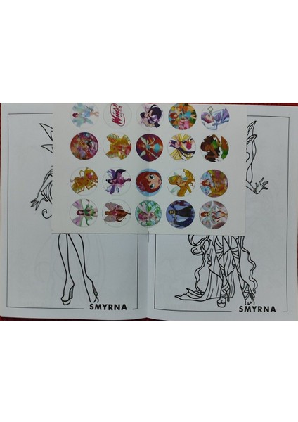 4 Adet Stickerli Boyama Kitabı (Prensesler/winx/sonic-B/pocemon-B) modelleri