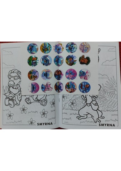 4 Adet Stickerli Boyama Kitabı (Ninja Kaplumbağalar/wednesday-B/stitch-B/powergirls) fırsatları