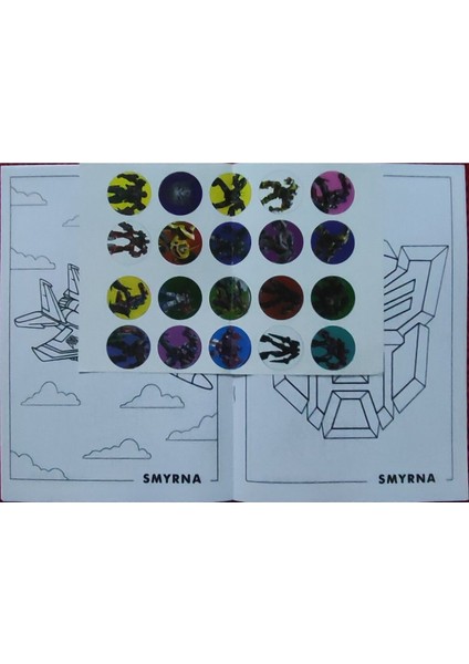 4 Adet Stickerli Boyama Kitabı (Minecraft-B/transformes/brawlstars-B/pijamaske-B) modelleri