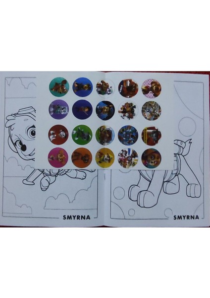 4 Adet Stickerli Boyama Kitabı (Arabalar/aslankral/tom ve Jerry/paw Patrol-B) modelleri