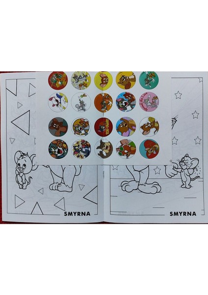 4 Adet Stickerli Boyama Kitabı (Prensesler/winx/tom ve Jerry/mickey Mouse) indirimleri