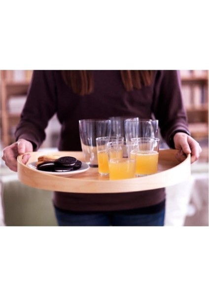 Beyaz Ahşap Servis Tepsisi, 44 cm Çap, Şık ve Kullanışlı Tasarım fiyatları