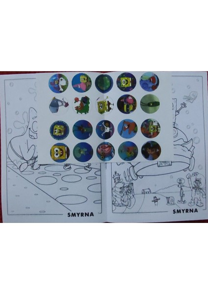 4 Adet Stickerli Boyama Kitabı (Süngerbob/wednesdayb/cocomelon/powergirls) indirimleri