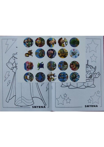 4 Adet Stickerli Boyama Kitabı (Prensesler/winx/tweety/toy Story) fırsatları