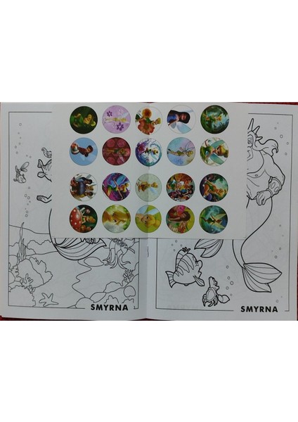 4 Adet Stickerli Boyama Kitabı (Bluey-B/wednesday-B/disney Prensesler/powergirls) fırsatları