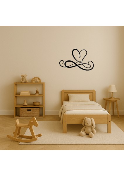 Sonsuzluk ve Kalp Temalı Dekoratif Tablo - CPTD8540-3761 modelleri