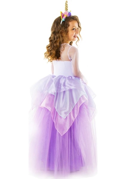 Mor Uzun Kollu Unicorn Kostüm, Rüya Gibi ve Şık Tasarım modelleri