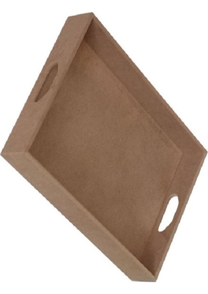 Kahverengi Dikdörtgen Büyük Tepsi, Şık ve Kullanışlı Ev Dekoru Aksesuarı fiyatları