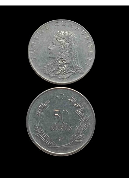 1977 50 Kuruş Koleksiyon Para. Koleksiyon Başlangıç Setleri Antika Darpane Hobi