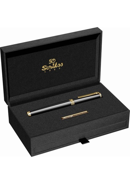 & WizDesign Heritage2 Dolma Kalem Siyah Altın M Uç ( Ömür Boyu Garantili - Lüks Kutulu - İsme Özel Tasarım ) indirimleri