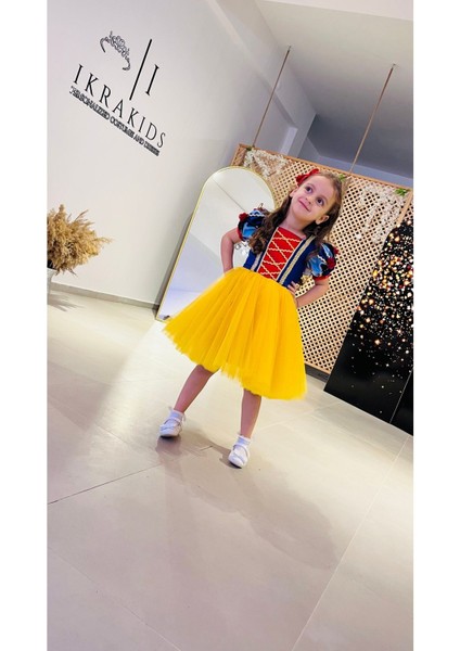 Renkli Pamuk Prenses Kostümü, Masal Teması, Çocuklar Için Eğlenceli Giyim