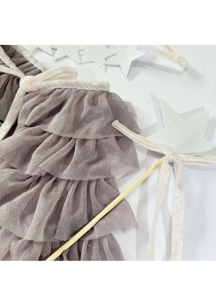 Mor Kat Kat Kısa Pelerin ve Taç Seti, Hayal Gücünüzü Tamamlar.