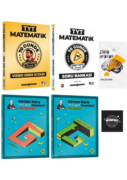 Mert Hoca Tyt Matematik Video ve Soru+Kenan Kara Geometri Video ve Soru SET+ZİHİNDENEME-KR61