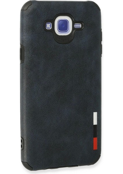 Samsung Galaxy J7 Kılıf Loop Deri Silikon - Lacivert modelleri