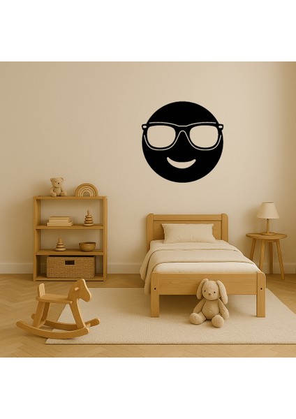 Havalı Güneş Gözlüklü Yüz Dekoratif Tablo - 3mm Mdf - CPT104836-2781 modelleri