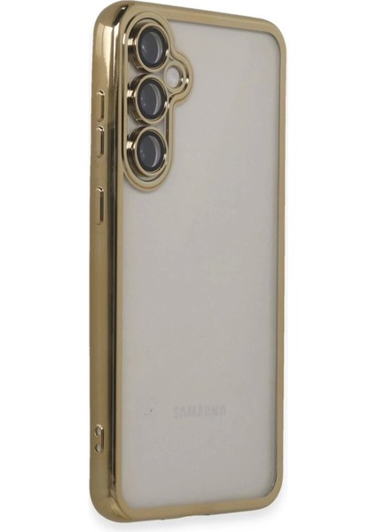 Samsung Galaxy S23 Fe Kılıf Lensli Silikon - Gold fiyatları