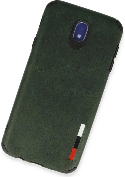 Samsung Galaxy J7 Pro / J730 Kılıf Loop Deri Silikon - Yeşil fiyatları