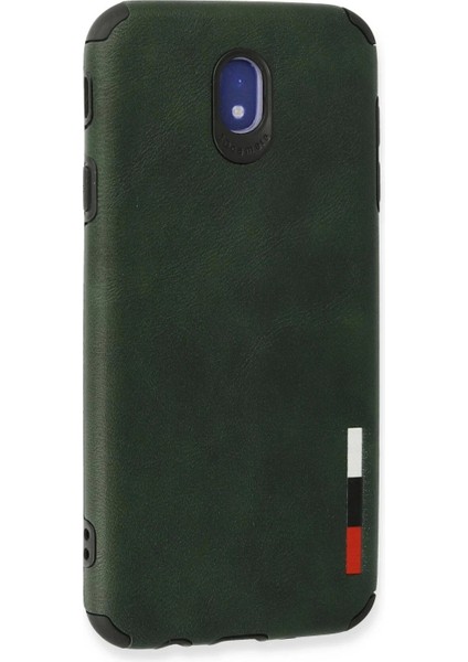 Samsung Galaxy J7 Pro / J730 Kılıf Loop Deri Silikon - Yeşil modelleri