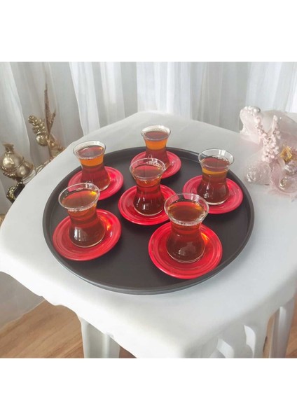 Siyah Metal Tepsi Seti, Sunum ve Kahvaltı Için Şık ve Kullanışlı 3'lü Set fırsatları