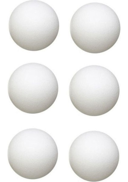 Turuncu Köpük Top 8cm 6'lı Paket, Hafif ve Dayanıklı Eşsiz Seçenek