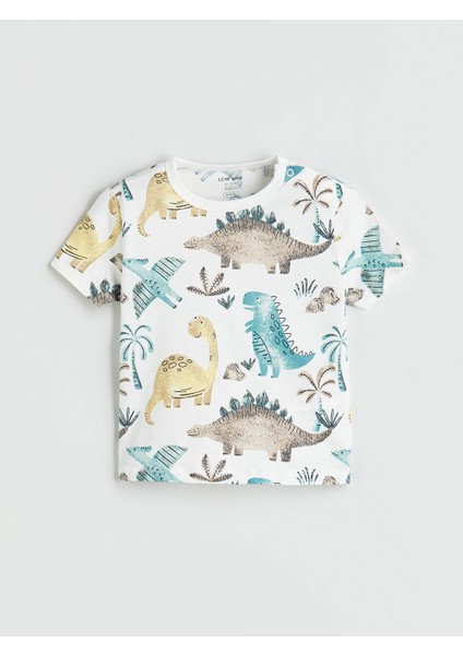 Yeni Sezon Bisiklet Yaka Dinazor Baskili Erkek Bebek Sortlu Pijama Takim 2'li - S5DN41Z1 fiyatları