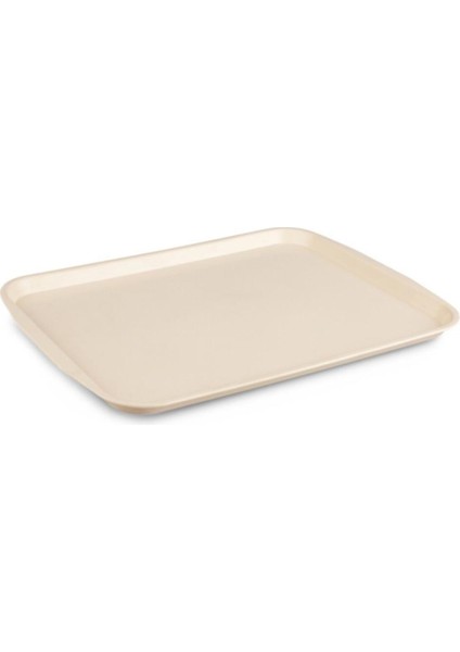 Krem Renkli Servis Tepsisi 27X36 Cm, 6'lı Paket