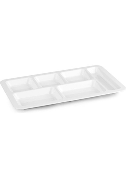 Kırılmaz Kahvaltılık Tabldot Tepsi, 6'lı Set, Dayanıklı ve Kullanışlı Ürün