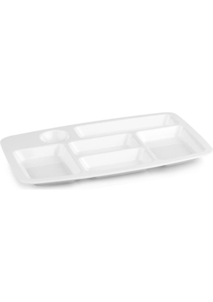 Kırılmaz Kahvaltılık Tabldot Tepsi, Yumurtalı, 6'lı Set, Dayanıklı ve Pratik Kullanım Sağlar.