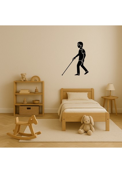 Beyaz Bastonlu Figür Dekoratif Tablo - CPT102396-5197 modelleri