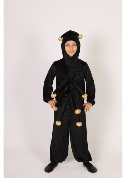 Erkek Çocuk Siyah Karınca Kostüm, Eğlenceli ve Rahat Tasarım ile Çocuklara Özel
