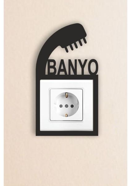 Siyah Ahşap Banyo Priz ve Anahtar Çerçevesi, Şık ve Dayanıklı Tasarım fiyatları