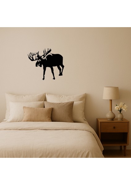 Modern Geyik Silueti Tablo - CPT106052-2576