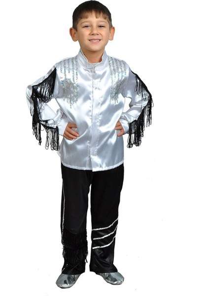 Erkek Çocuk Dans Kıyafeti, Payetli Püsküllü Şık ve Eğlenceli Tasarım