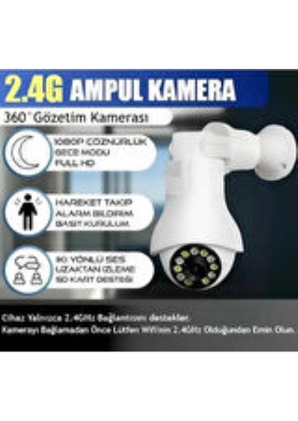 Akıllı Iç Mekan Kamerası 2.4 Wifi Çift Lens Bebek Kamerası / Ofis / Ev Için Mikrofonlu Wi-Fi Kamera fırsatları