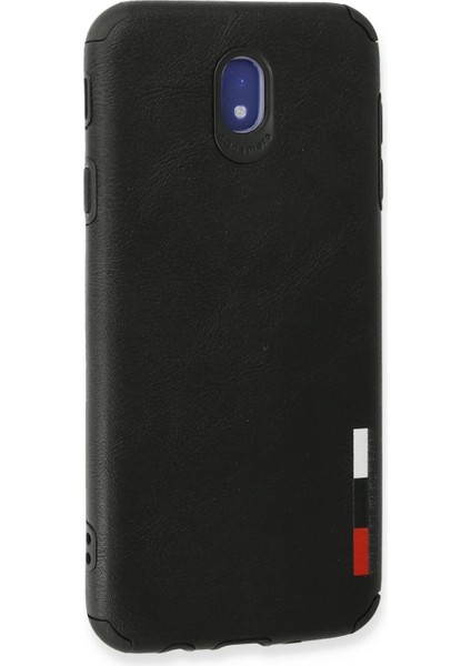 Samsung Galaxy J7 Pro / J730 Kılıf Loop Deri Silikon - Siyah modelleri
