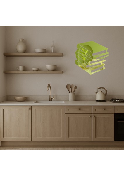 Kitap Seti Temalı Dekoratif Altın Aynalı Tablo - CPTD8104-7065 modelleri