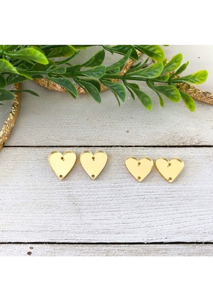 Beyaz Akrilik 25 Adet Küpe Deliği Yapışkanlı Aksesuar Seti