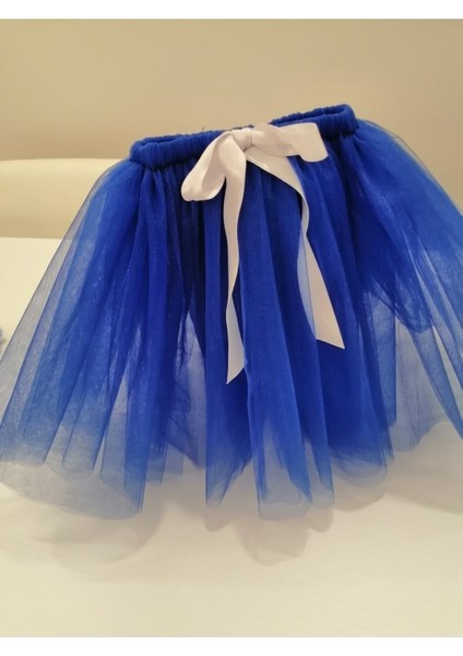 Mavi Tütü Etek, Şık ve Rahat, Çocuk ve Yetişkin Için Renkli Kombinasyon